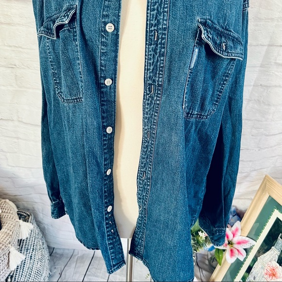 Vintage Menβs Denim Columbia Shirt - Picture 4 of 13